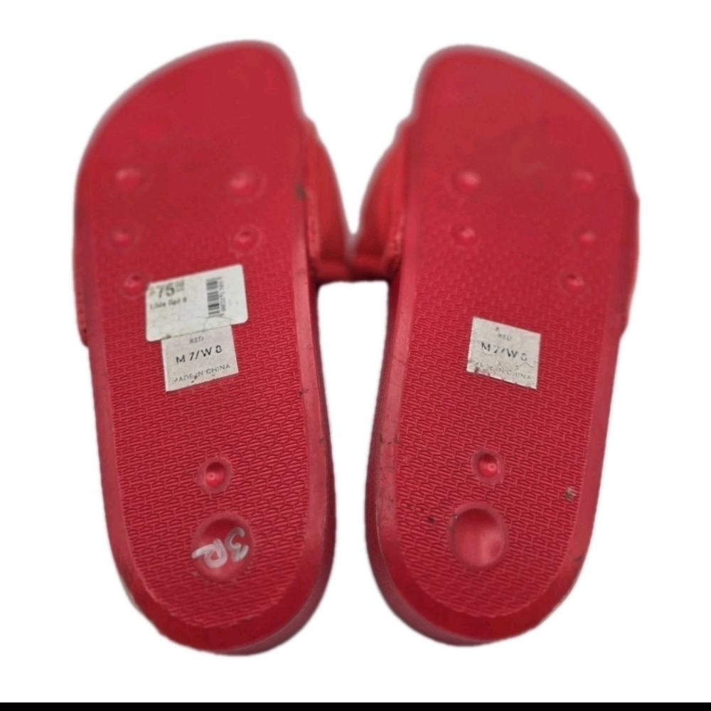 Bamabones Pilo Slide Sandals Red Size 7 / 8 Washable Comfort Streetwear NEW NWT - Picture 5 of 12